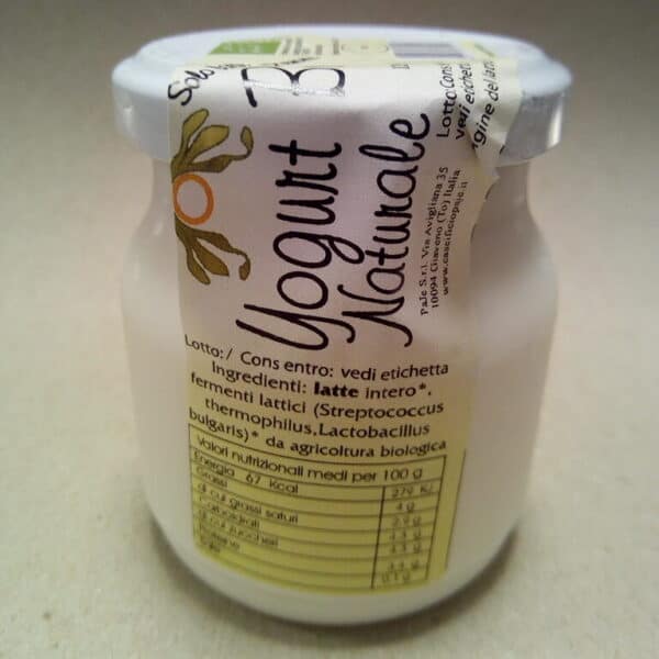 Yogurt bianco di mucca BIO (125g) da Prenotare